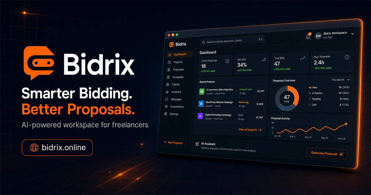 Guide to writing a stronger Freelancer proposal with Bidrix